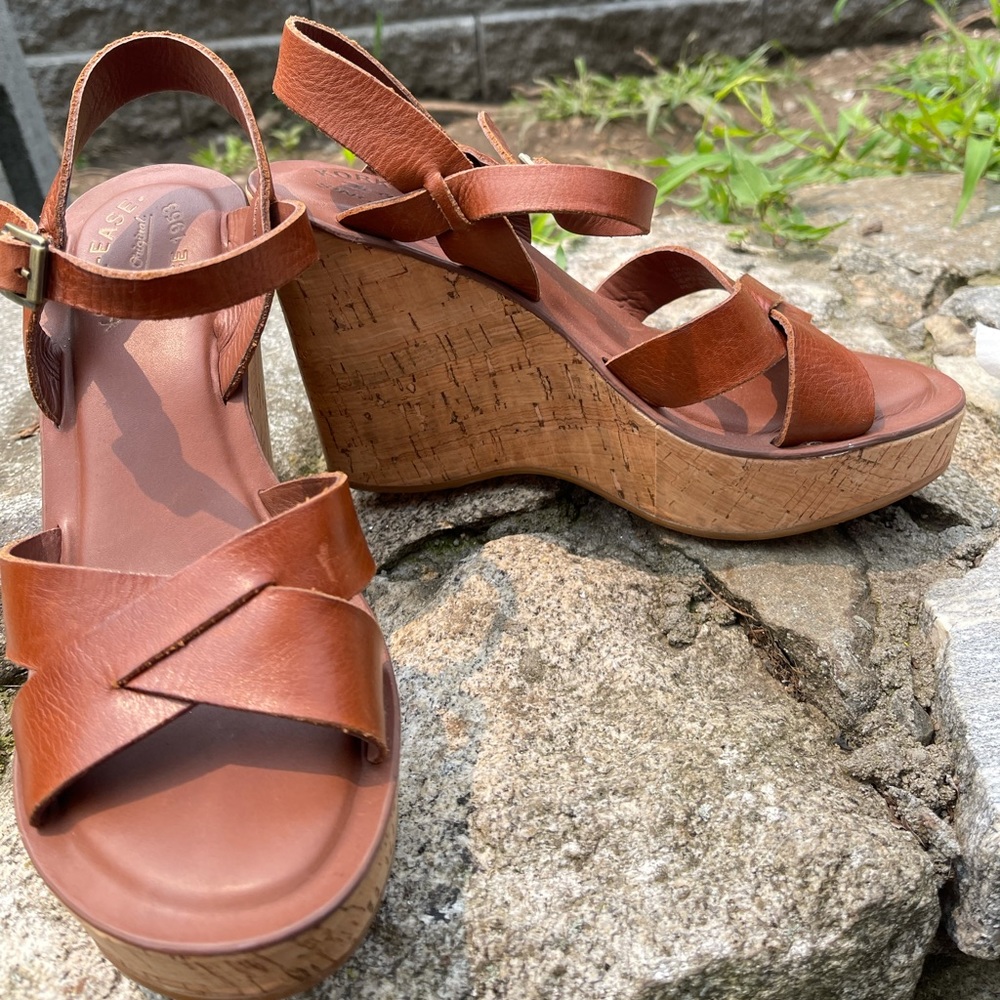 Kork ease brown platform sandals